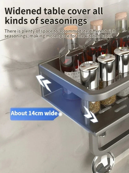 Wall-Mounted Aluminum Shelf