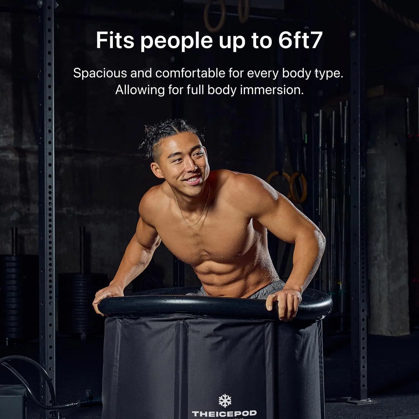 Inflatable Cold Plunge Tub for Adults – 84-Gallon Portable Ice Bath with Lid & Drain