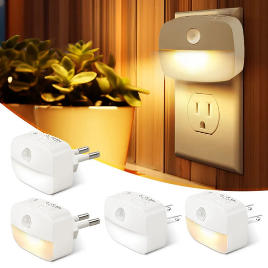 LED Night Light with Motion & Twilight Sensor | Dimmable & Energy Efficient | Warm/Cool White