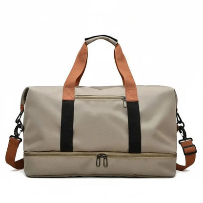 Sports Bag Featuring Separate Compartment for Footwear