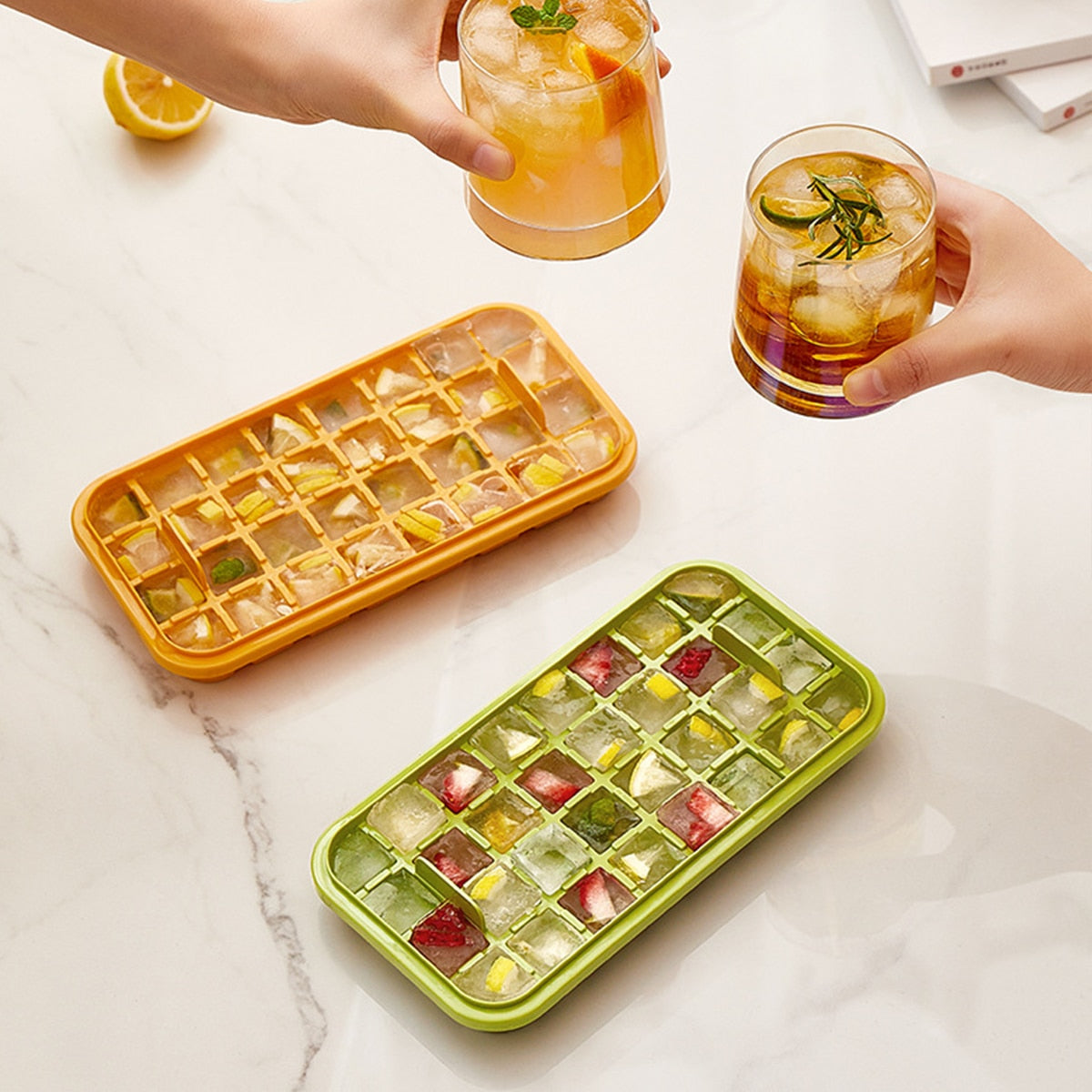 One-Touch Ice Cube Maker for Instant Chilling