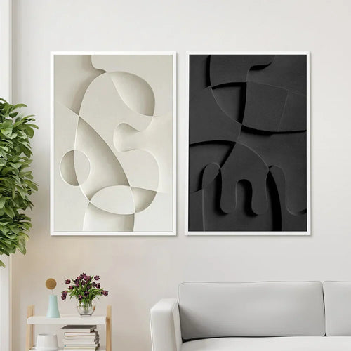 Stylish 3D Effect Canvas Art for Modern Interiors