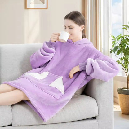 CozyWear Blanket Hoodie – Plush Oversized Fleece Sweatshirt