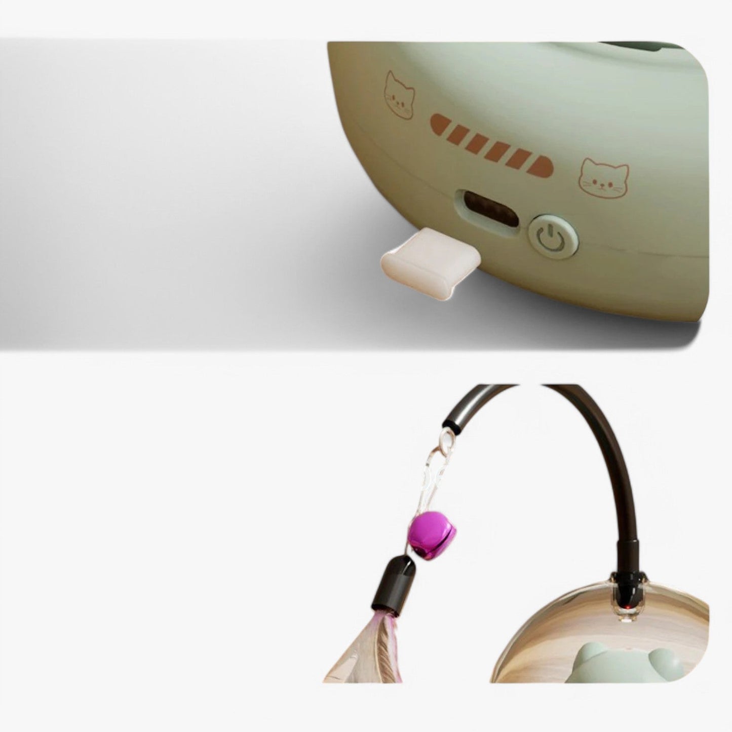 Smart Cat Laser Toy with Rainbow Feature and USB Charging