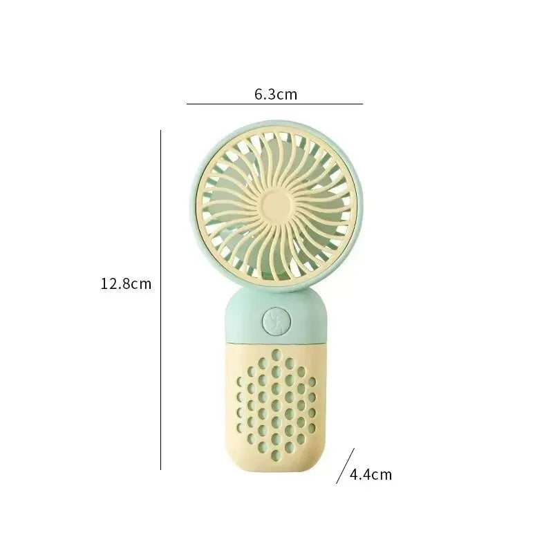 2024 Portable Mini USB Fan - Cute Handheld Charging Fan for Students