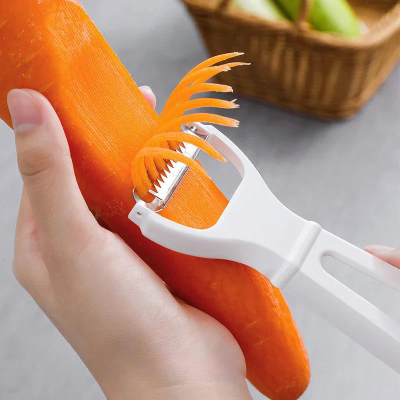 Stainless Steel Julienne Cutter | Space-Saving Design | Easy Vegetable & Fruit Preparation | Perfect for Salads & Stir-Fries