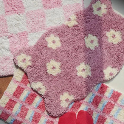 Charming Floral Textured Bath Mat | BloomStep