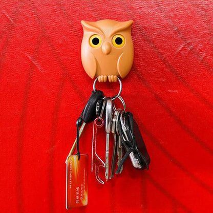 Charming Animal Keychain Organizer Hook with Magnetic Design