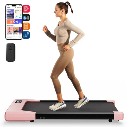 Slim Under Desk Treadmill with 2.5HP Motor | 265 lb Capacity, LED Display, Remote, 2.5 MPH