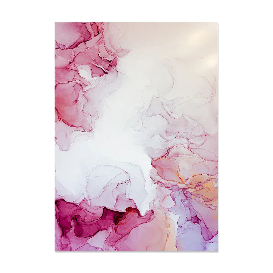 Elegant Blush Marble Canvas Art for Chic Home Spaces