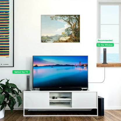 High-Definition Indoor TV Antenna with 120-Mile Range & Amplifier