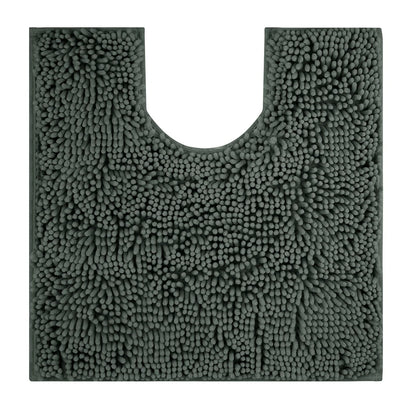 U-Shaped Toilet Mat – Chenille Bath Rug with High Absorbency, Non-Slip, Machine Washable, Soft and Cozy