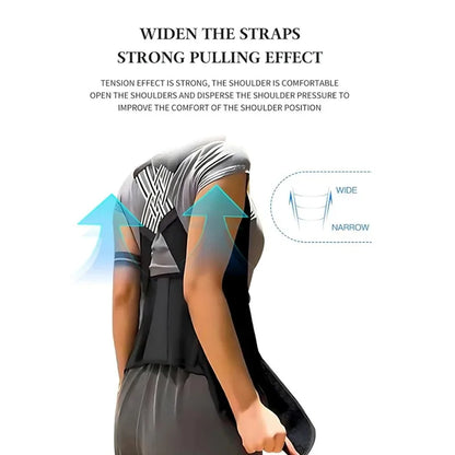 Adjustable Back Support Brace for Kids, Students, and Adults - Posture Alignment Aid