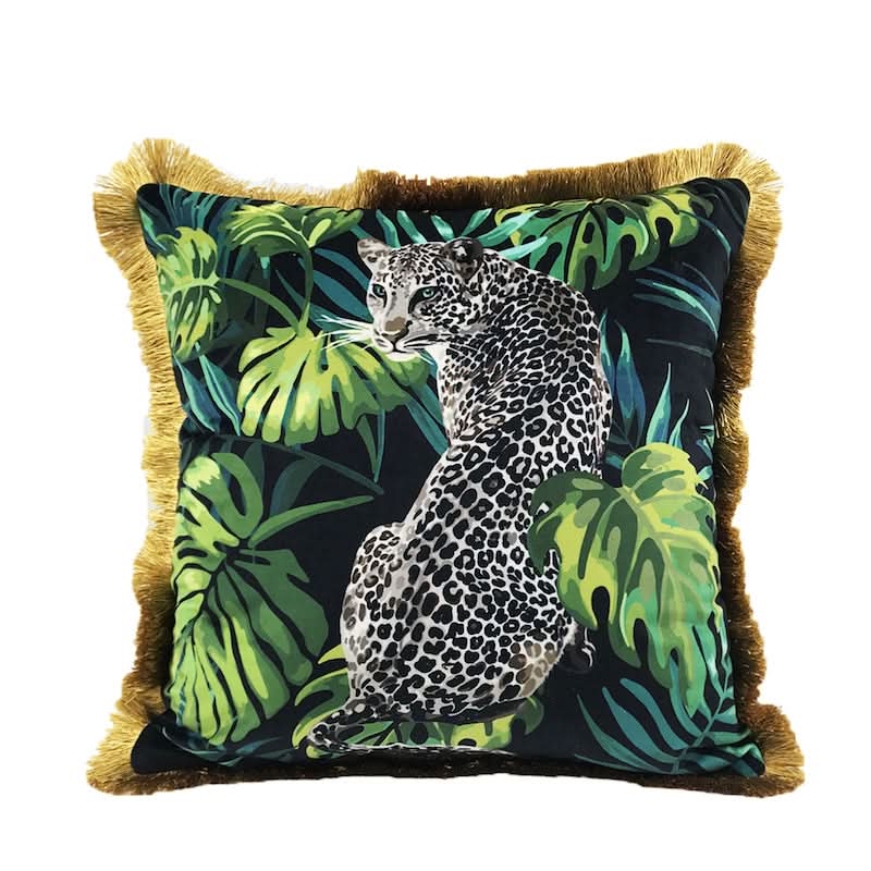 Vibrant Jungle Animal Decorative Pillow Cover for Home Style