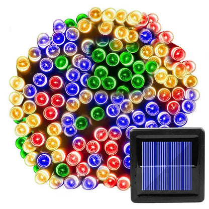 Outdoor Solar String Lights | 8 Lighting Modes | IP65 Waterproof | Warm White & Multicolor Options | Available in 7 m / 12 m / 22 m Lengths
