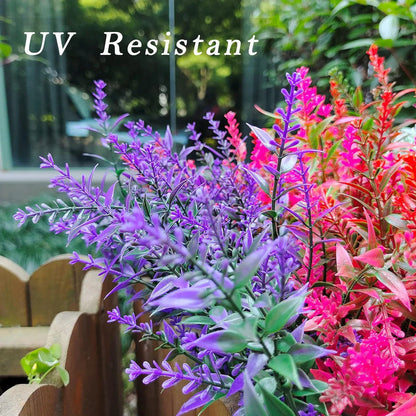 Artificial Lavender Plant Set | 12 Lavender Stems | Low Maintenance & Realistic Look | Ideal for Decor & Events