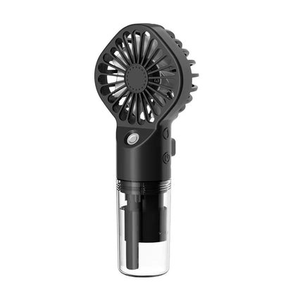 Portable Mini Handheld Fan with Water Mist | Rechargeable USB | Spray Fan for Camping, Travel & Outdoor