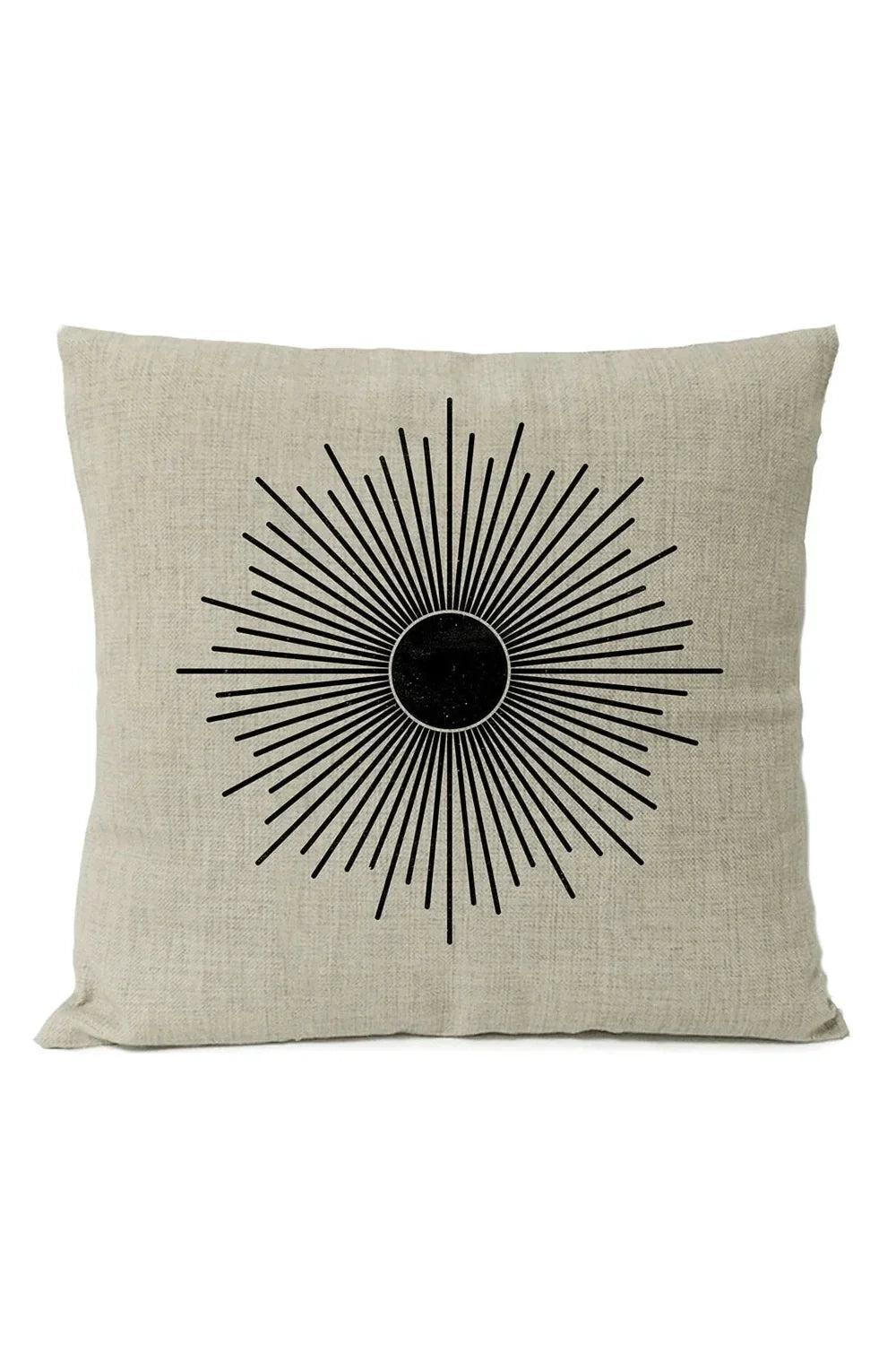Geometric Black Pillow Cover