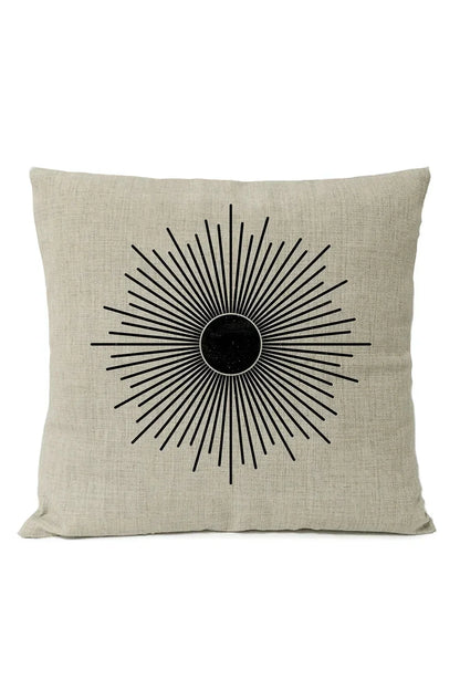 Geometric Black Pillow Cover