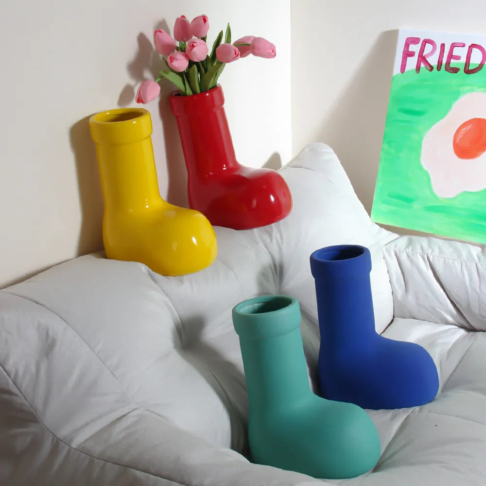 Vase in Ankle Boot Design