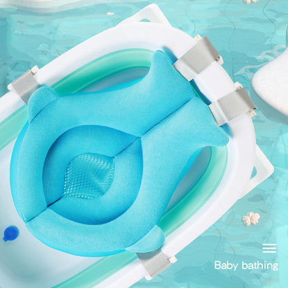 Safe & Cozy Baby Bathtub with Support Cushion