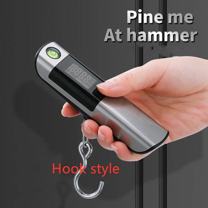 Portable Mini Scale with Built-in Ruler | 50 kg Capacity | LCD Display