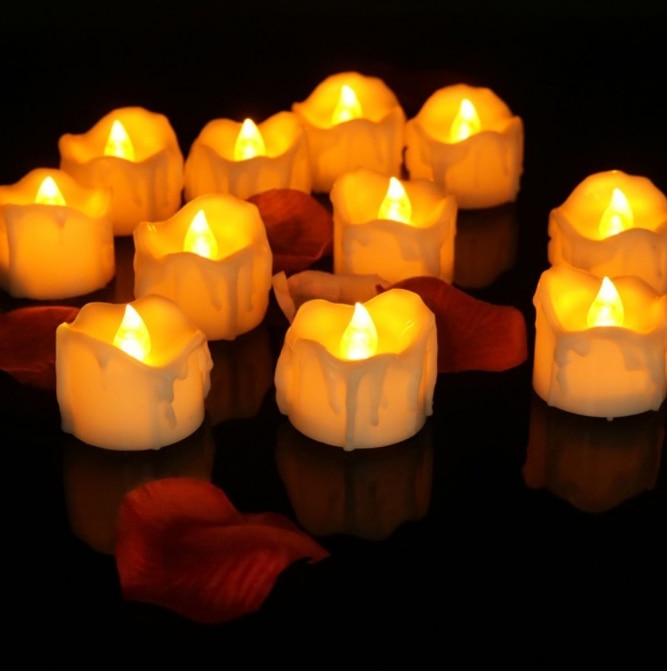 Indoor Flameless Candles with Flickering Effect for Contemporary Lighting