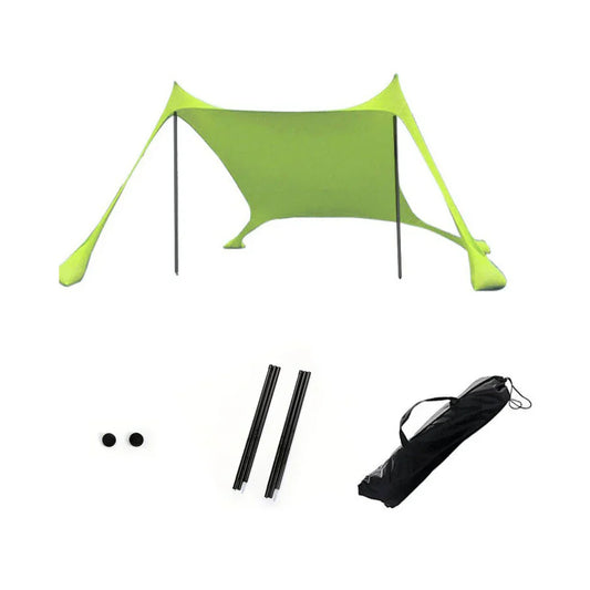 Beach Canopy with UPF50+ Protection | Water-Resistant & Wind-Stable | Fits 3-4 People | 200x200x170 cm