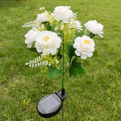 Hibiscus Solar Garden Light | LED Flower Lamp | 62 cm Height | IP65 Rated