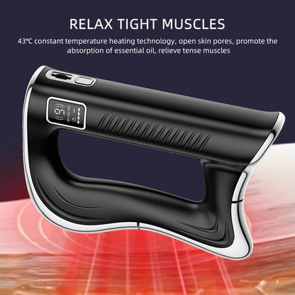 Electric Muscle Scraper with Heat, Vibration & Rechargeable Battery