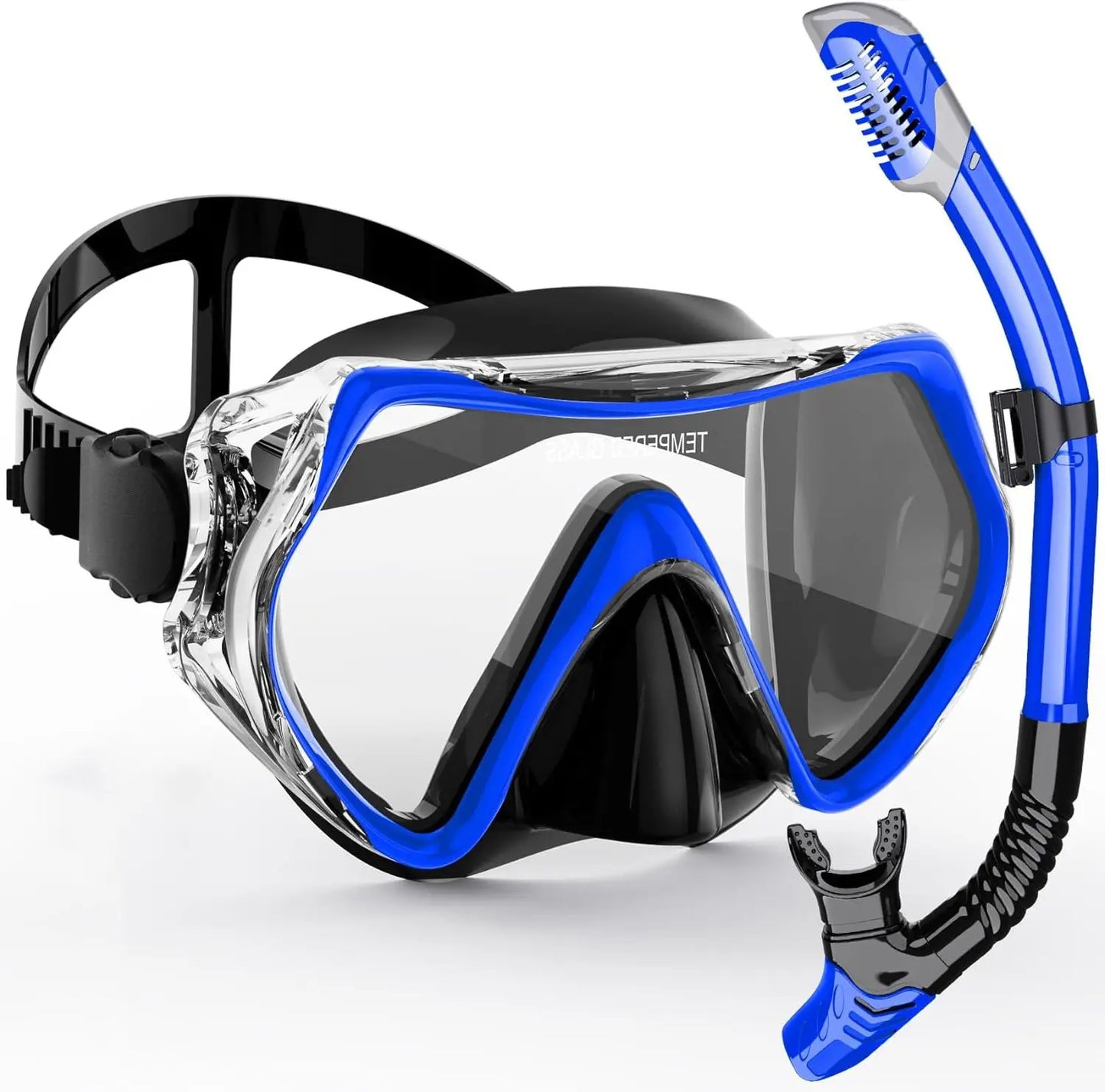 Snorkeling Set with 180° Panoramic View | Dry Snorkel Technology | Comfortable Silicone Mask
