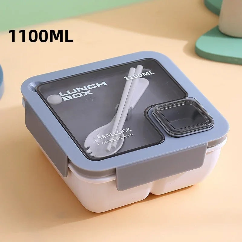 Portable Bento Lunch Box with Utensils for Travel