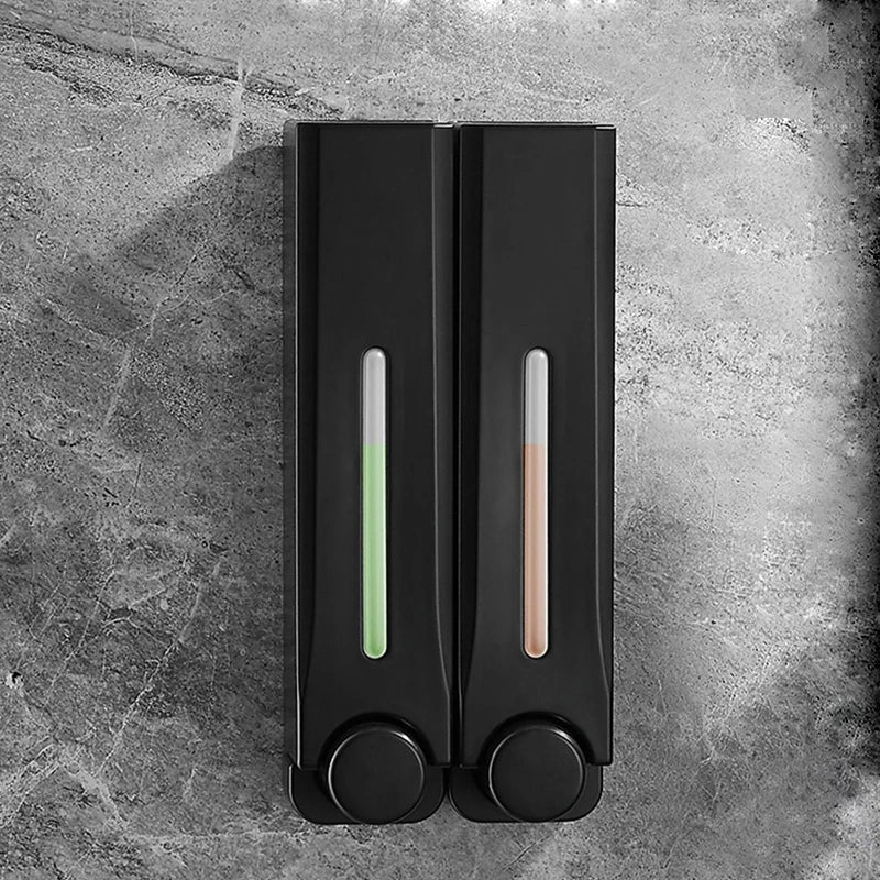 Versatile 500 ml Wall-Mounted Liquid Dispenser with Multi-Chamber Options