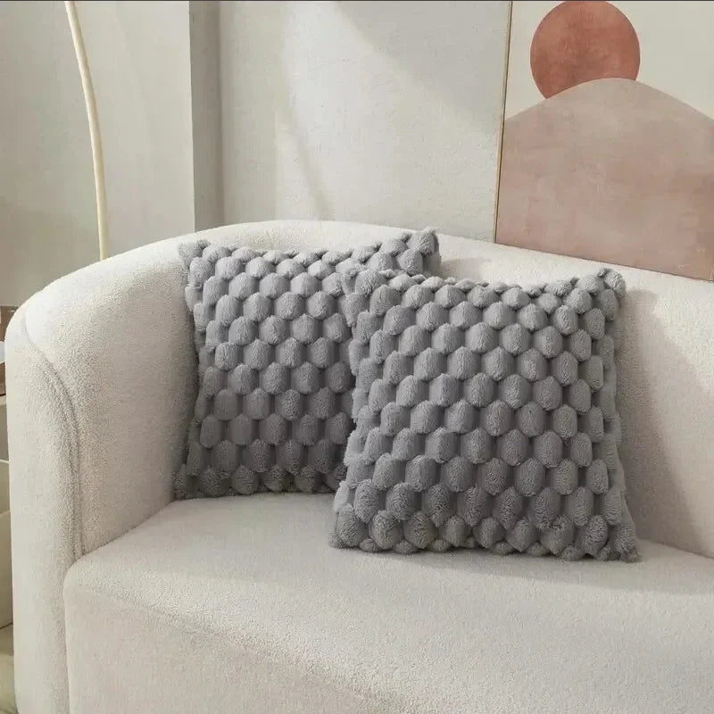 Decorative Pillowcase with 3D Turtle Design | Soft and Stylish | Cream White 45x45 cm