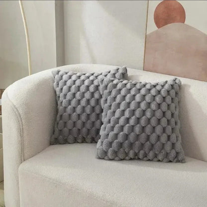 Decorative Pillowcase with 3D Turtle Design | Soft and Stylish | Cream White 45x45 cm