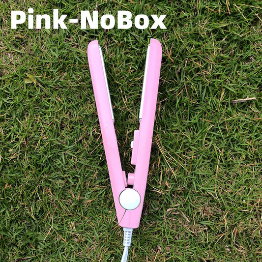 Mini Hair Straightener and Curling Styler with Ceramic Tourmaline Coating - 200°C Constant Temperature