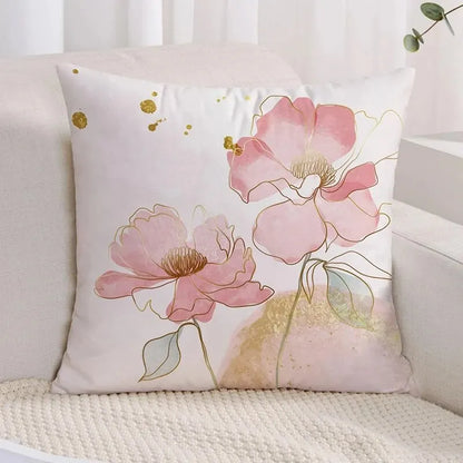 Floral Print Cushion Cover – Boho Chic & Contemporary Elegance – 45x45 cm