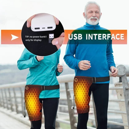 Cordless Hip Support Brace – Heat and Vibration Massager for Comfort