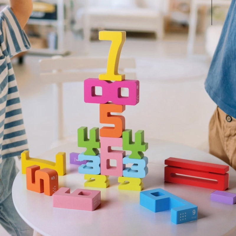 Educational Math and Number Learning Blocks