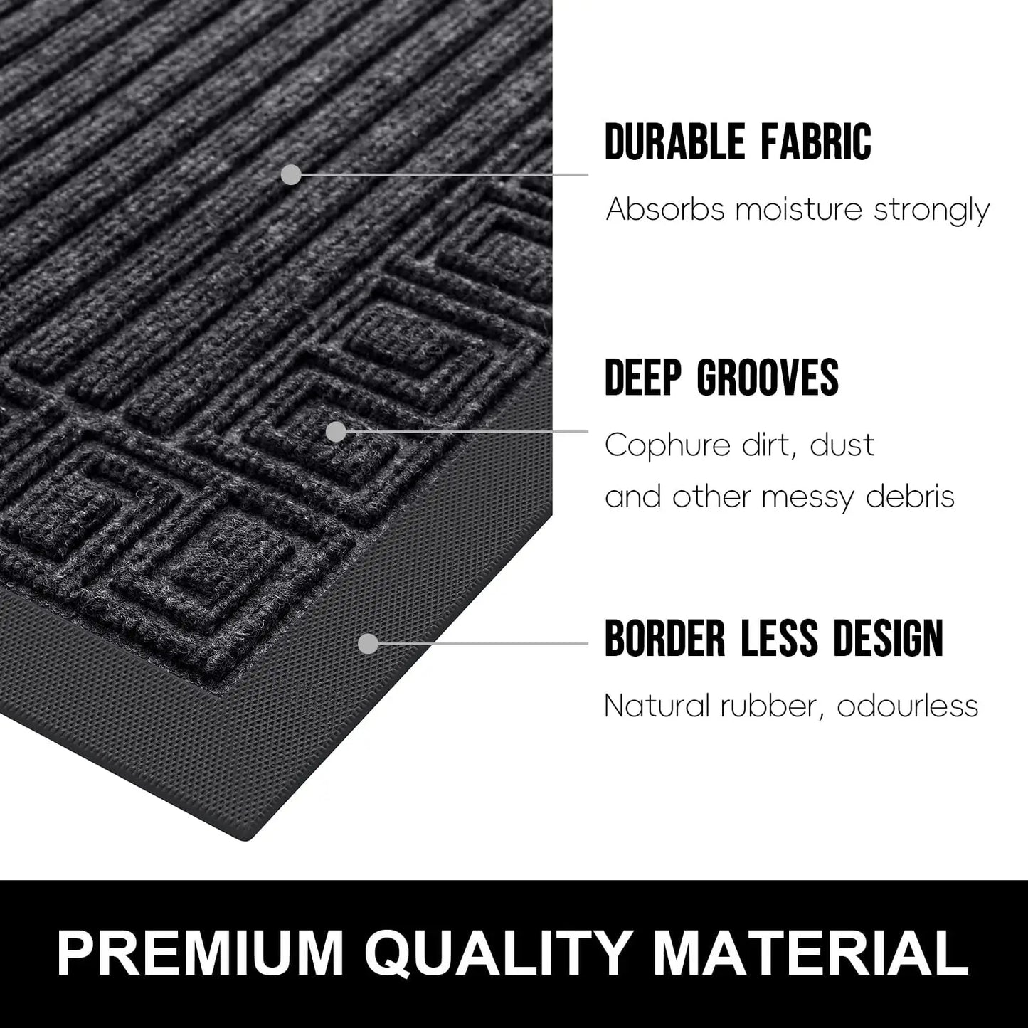 Low-Profile Non-Slip Indoor Door Mat