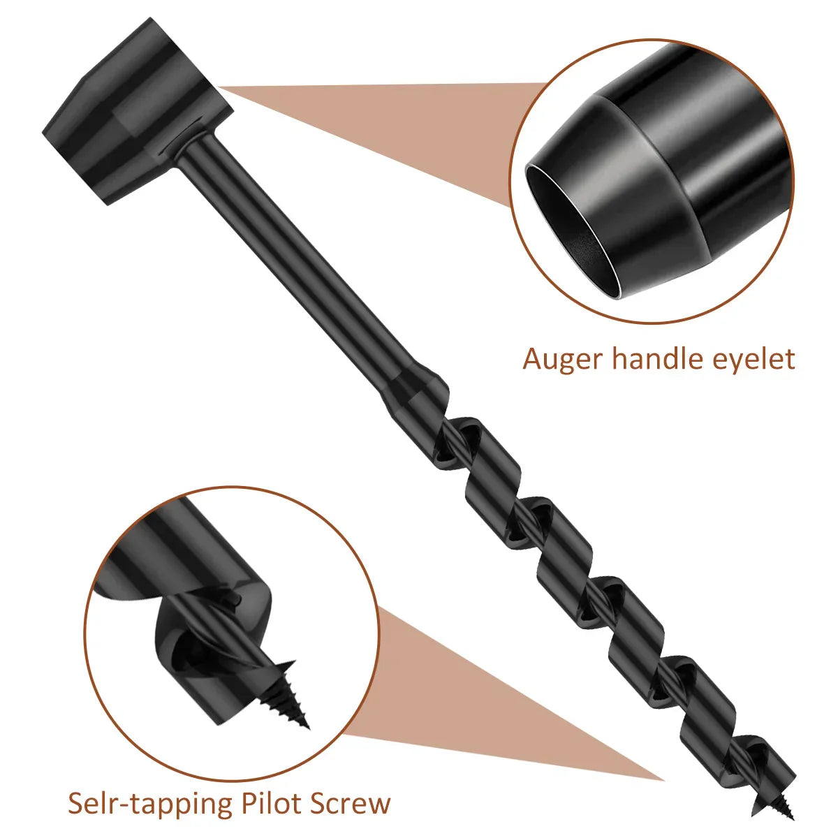 Survival Drill for Outdoor & Bushcraft Use | Diameter 1–2.5 cm