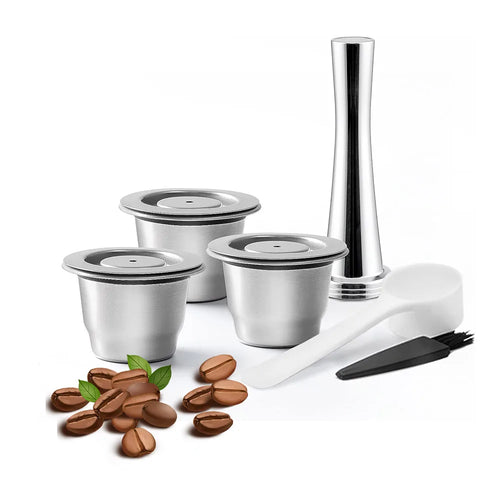 Stainless Steel Coffee Capsules for Nespresso OriginalLine – Refillable, Dishwasher Safe, Eco-Friendly