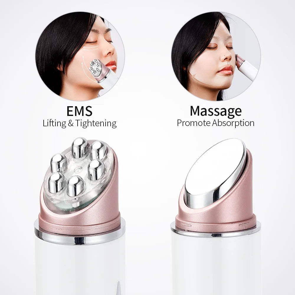 LED Eye and Face Massager with Heat and Vibration – USB Rechargeable, 43°C