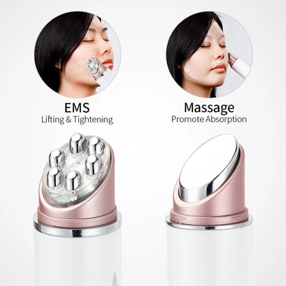LED Eye and Face Massager with Heat and Vibration – USB Rechargeable, 43°C