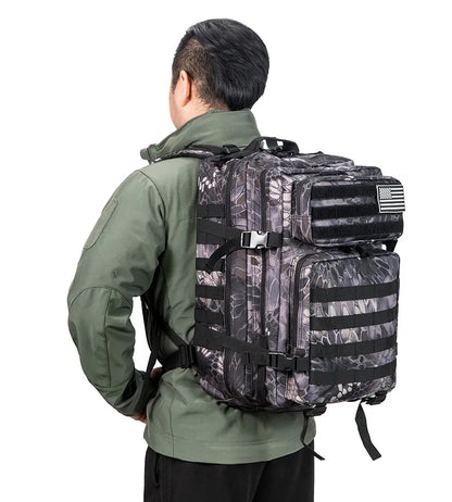 45L Camo Tactical Backpack for Military Use