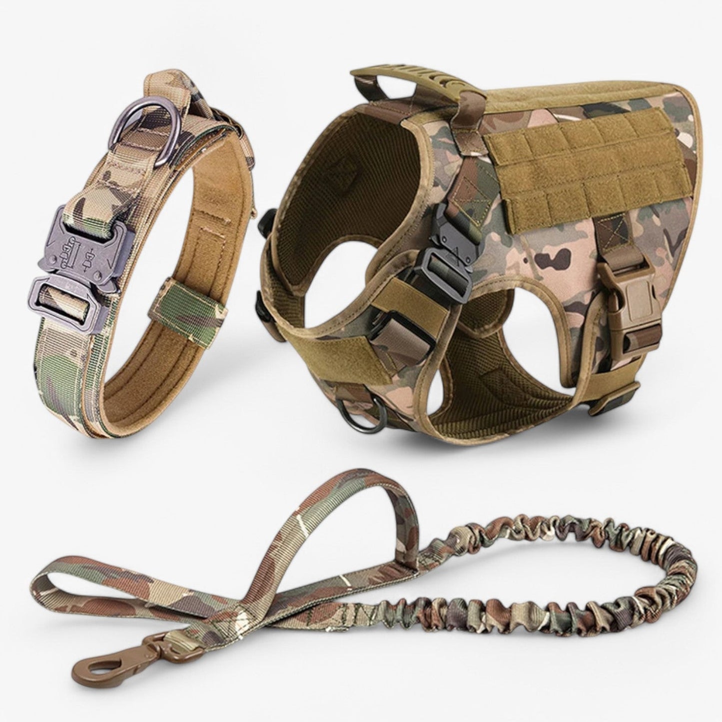 Adjustable Tactical Dog Harness for Training and Walks - KrachtGrip