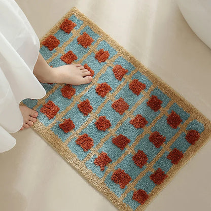 Modern Abstract Design Bath Mat | CozyGrid