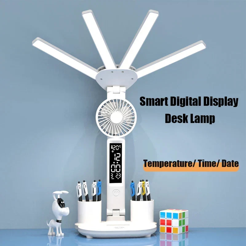 Smart Table Lamp with Four Heads – 3-in-1 Multifunctional Design