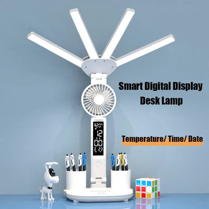 Smart Table Lamp with Four Heads – 3-in-1 Multifunctional Design