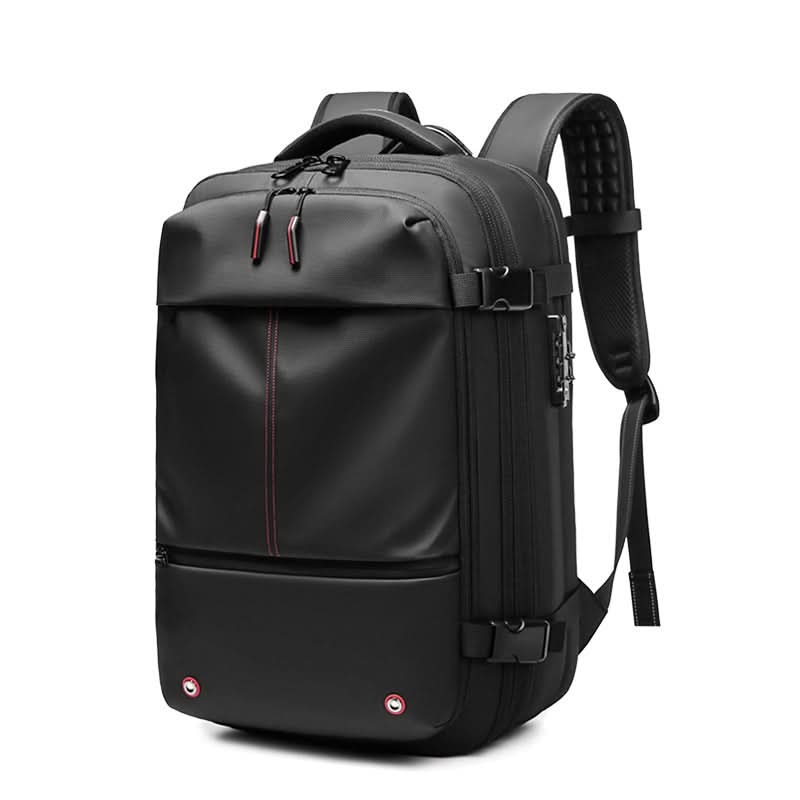 Water-Resistant Travel Backpack with Laptop Slot up to 17.3 inches, Lockable and Compressible with Padded Straps
